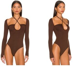 Elegant Brown Women's Bodysuit